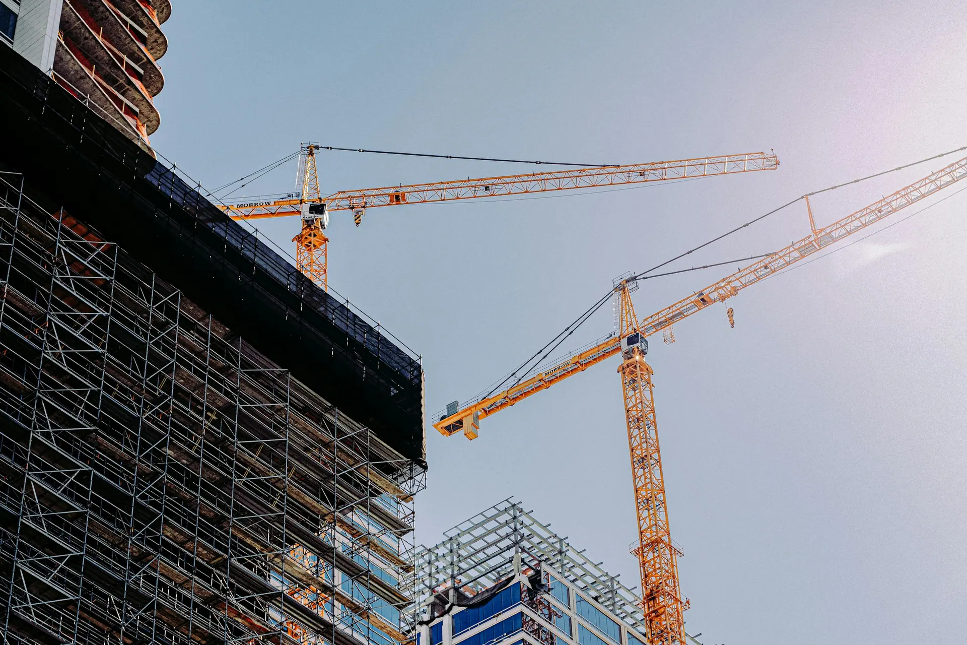 Checklist being completed on a construction project